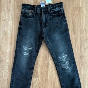 NEW Next Boy’s Distressed Black Denim Jeans - Size 5